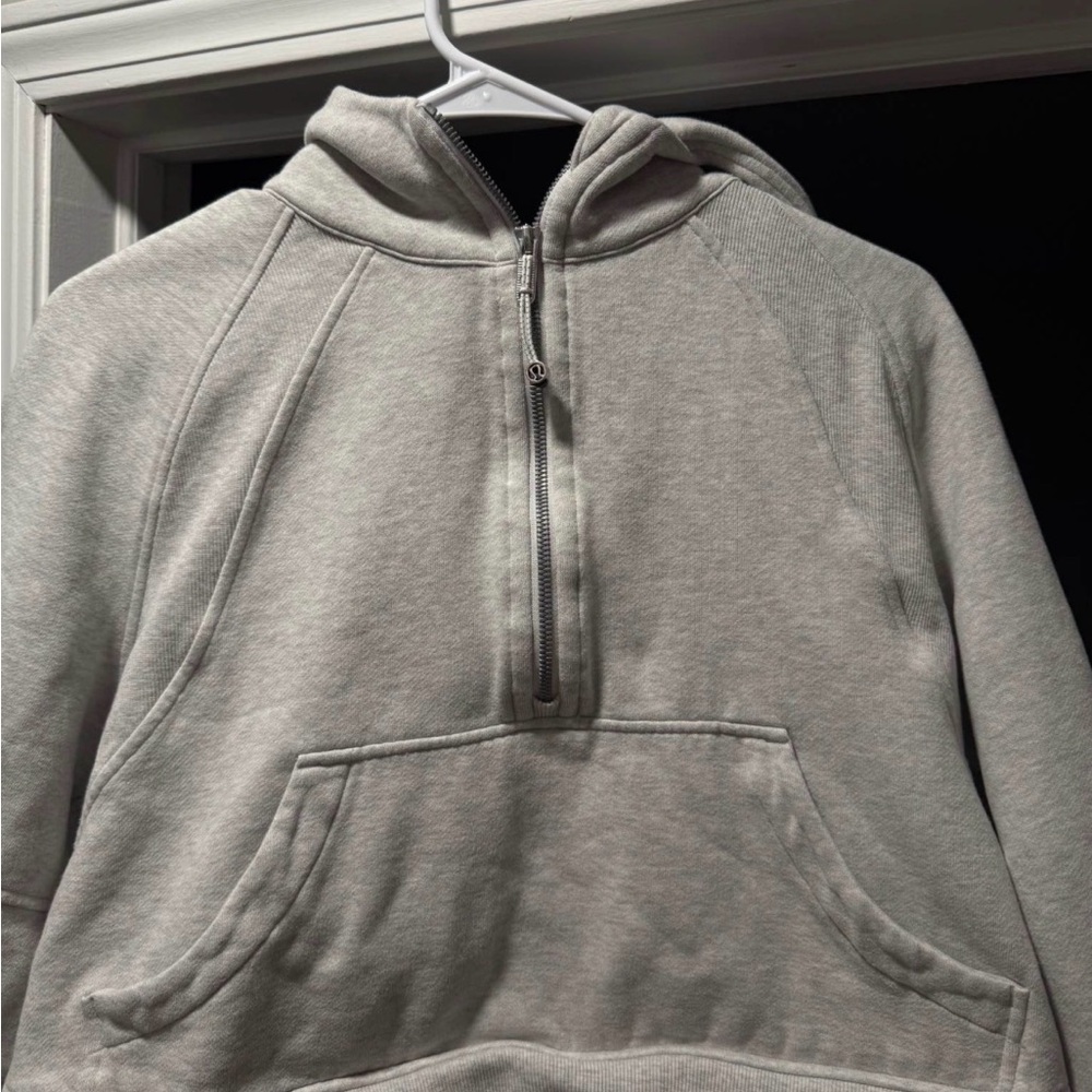 Lululemon grey scuba half zip